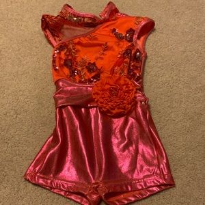 Beautiful little girl dance leotard